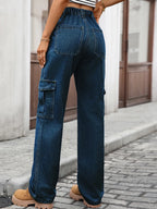 High-waisted Cargo Jeans (9)