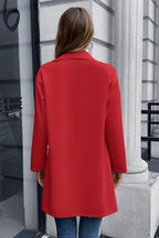Lapel Collar Long Sleeve Blazer (6)