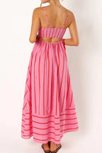 Striped Square Neck Cami Dress (3)