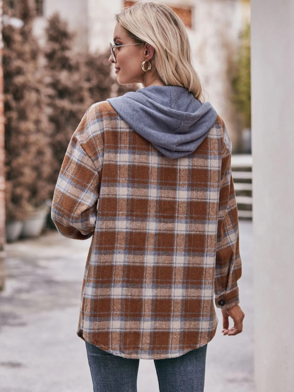 Oversized Plaid Button Up Shacket (15)