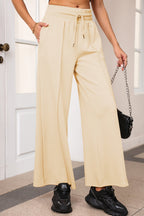 Drawstring Wide Leg Pants Pockets (17)