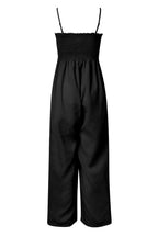Smocked Spaghetti Strap Wide Leg Jumpsuit (9)