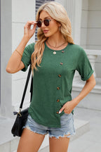 Round Neck Short Sleeve T-shirt (27)