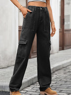 High-waisted Cargo Jeans (14)