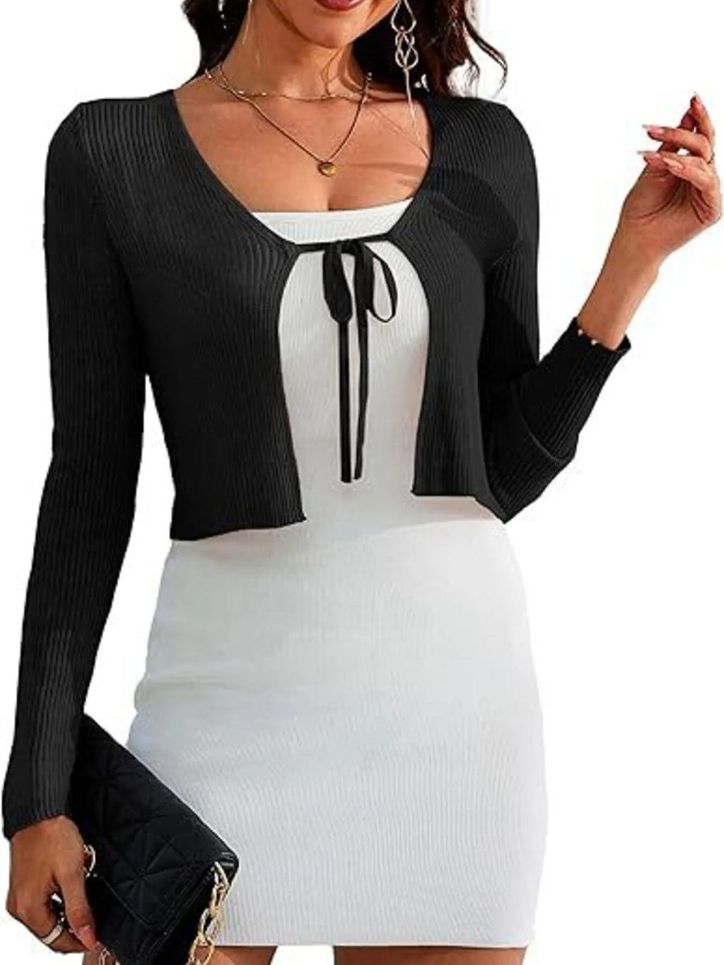 Tie-front Long Sleeve Cardigan (6)