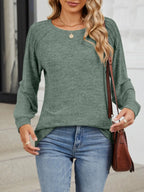 Round Neck Long Sleeve T-shirt (7)