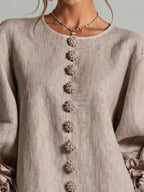 3d Floral 3/4 Sleeve Mini Dress (8)