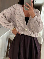 Openwork Long Sleeve Cardigan (9)