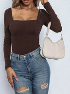 Square Neck Long Sleeve Bodysuit (15)