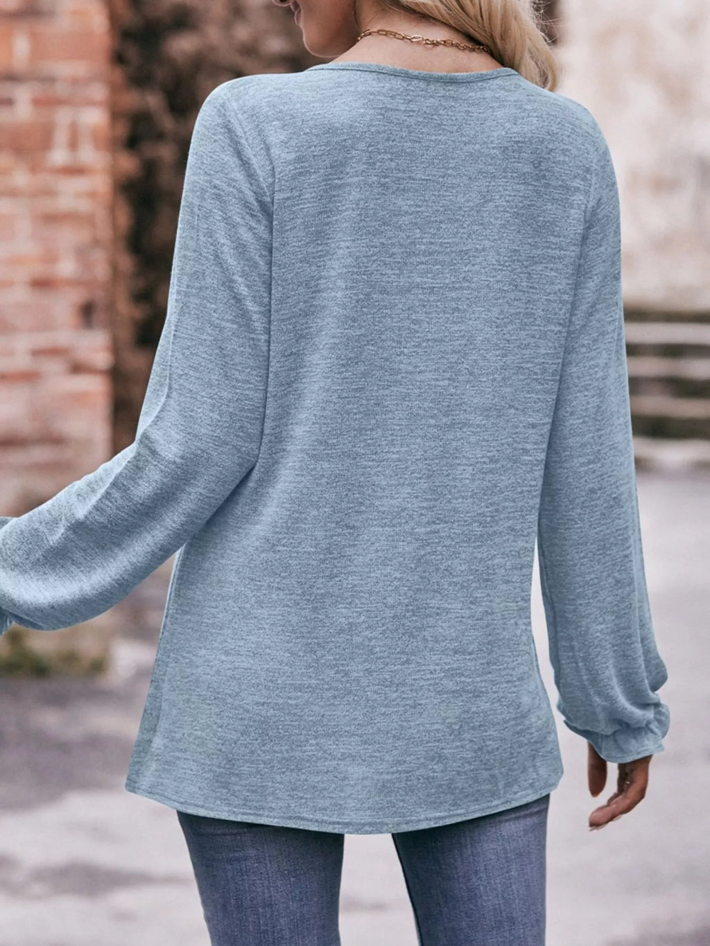 Ruffle Cuff Long Sleeve T-shirt (25)