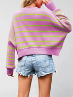 Crew Neck Dropped Shoulder Sweater (18)