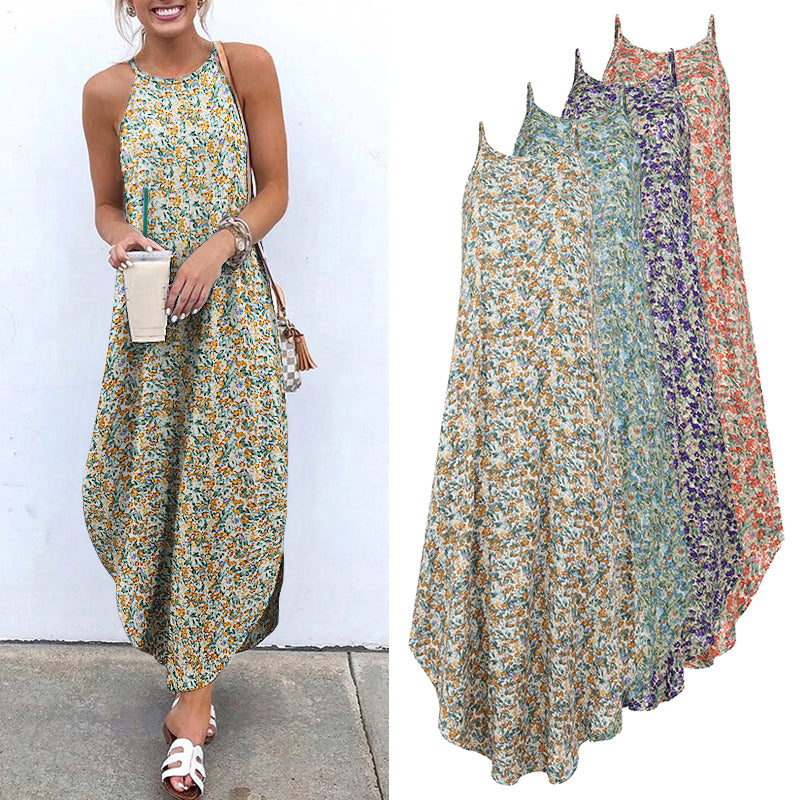 Sleeveless Print Maxi Dress photo 1