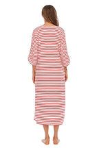 Round Neck Three-quarter Sleeve Midi Night Dress (12)