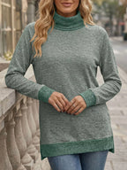 Turtleneck Raglan Sleeve T-shirt (24)