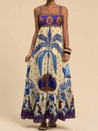 Tropical Print Maxi Cami Dress (10)