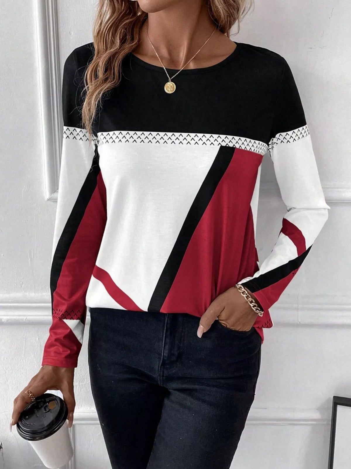Block Long Sleeve T-shirt (7)