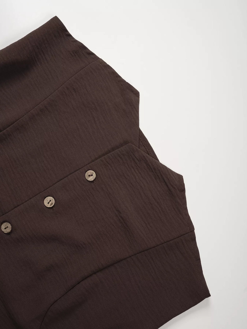 Button-down Vest Wide Leg Pants Set (9)