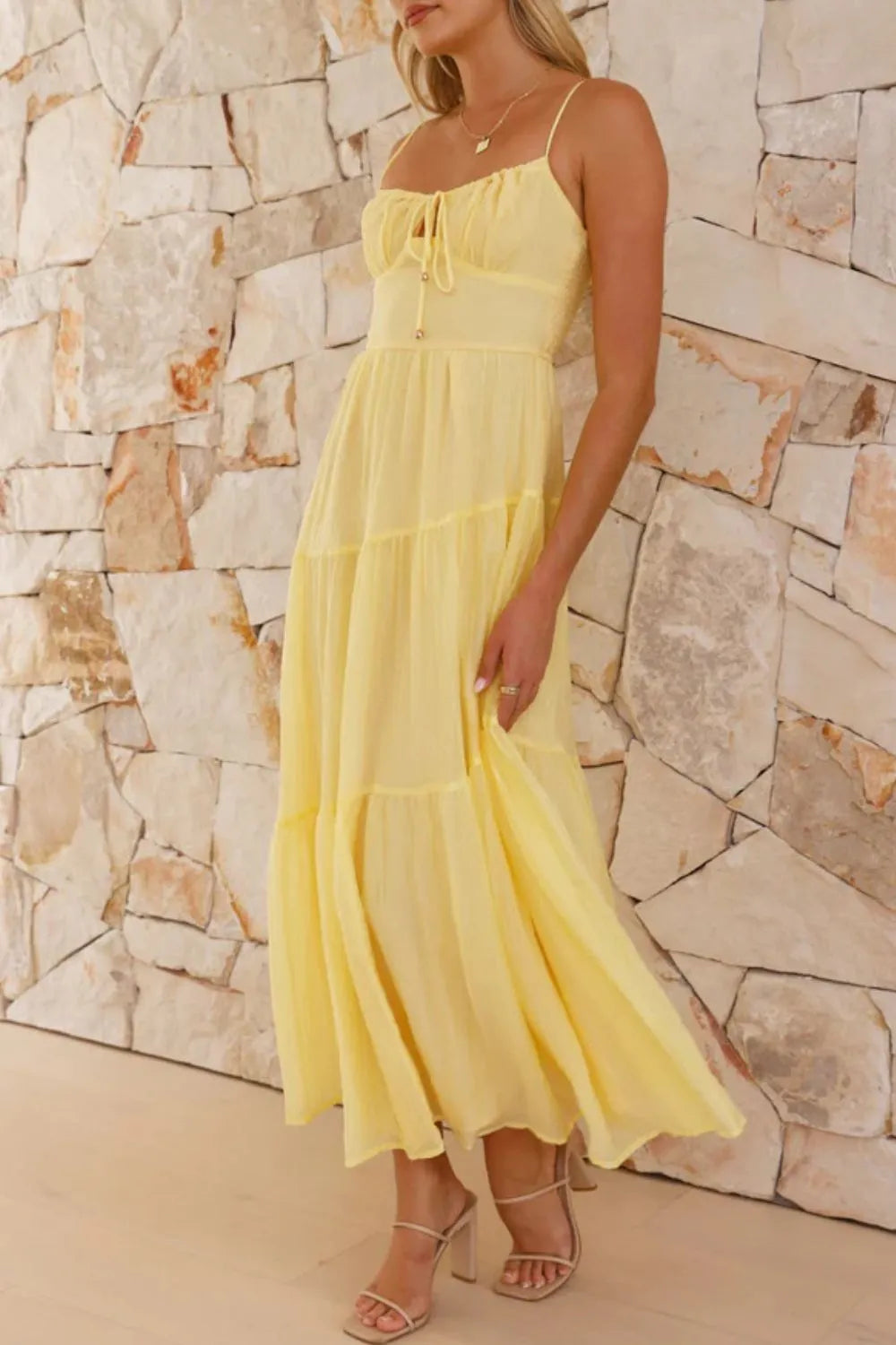 Ruched Smocked Back Cami Dress (17)