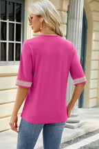 V-neck Half Sleeve T-shirt (12)