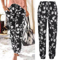 Elastic Waist Printed Pocket Lace-up Leggings variant CJTZ245483101AZ|CJTZ245483102BY|CJTZ245483103CX|CJTZ245483104DW|CJTZ245483105EV