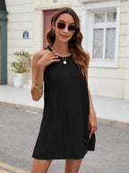 Eyelet Sleeveless Mini Dress (14)