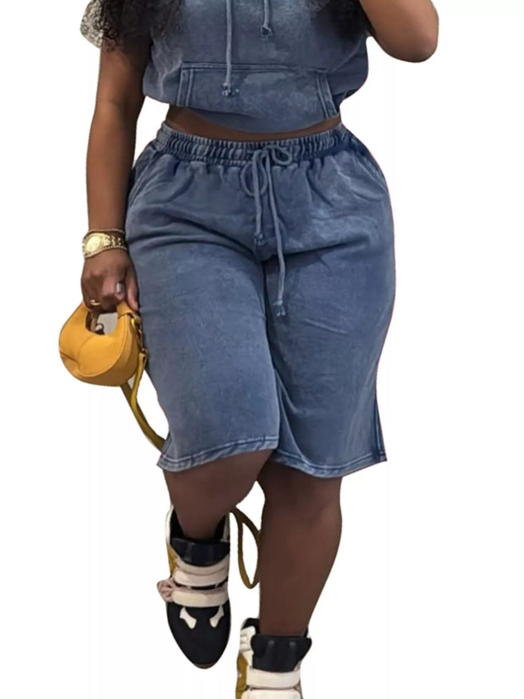 Hooded Crop Top Shorts Set (6)