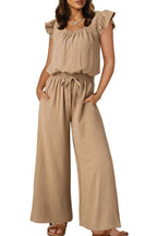 Ruffled Cap Sleeve Wide Leg Jumpsuit (15)