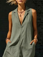 Sleeveless Maxi Dress Side Pockets (8)