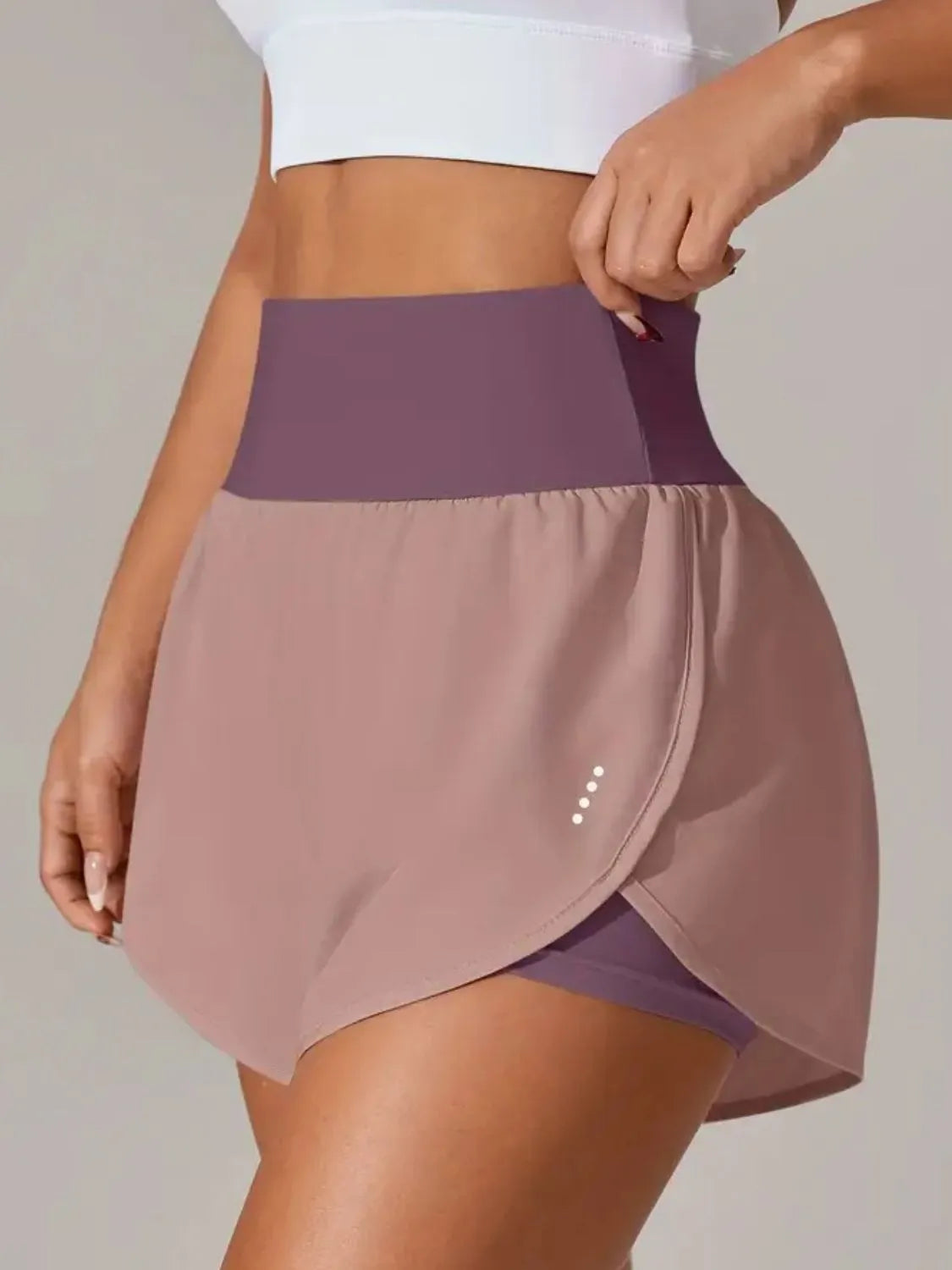 Pocketed High Waist Active Shorts (23)