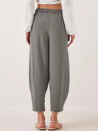 Full Size Drawstring Wide Leg Cropped Pants Plus (17)