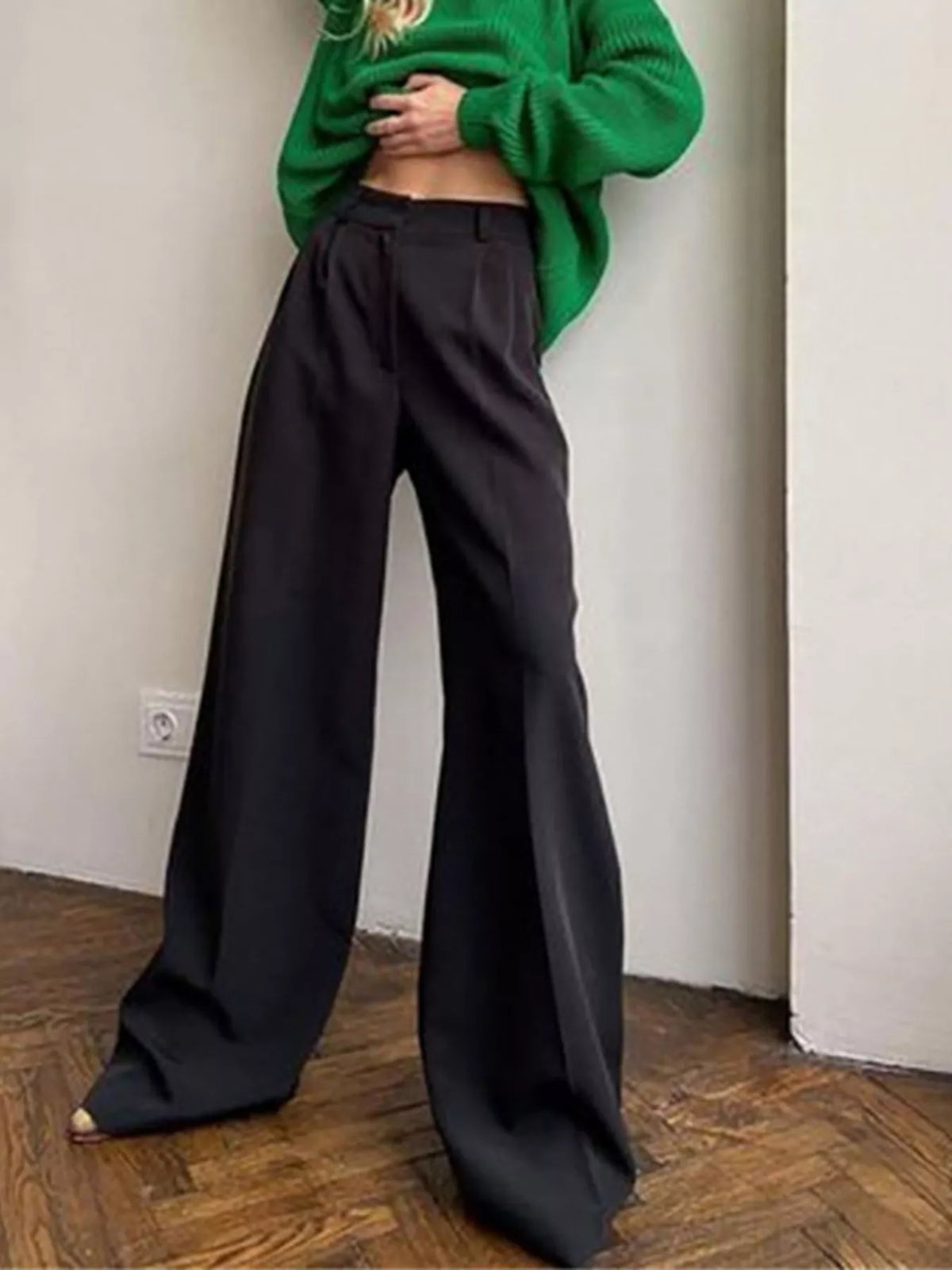 Wide Leg Pleated Pants (8)