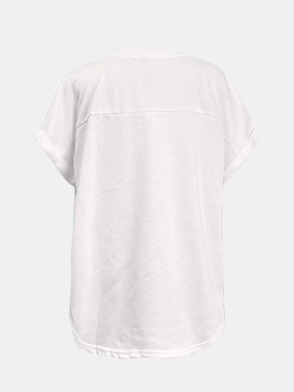 Sequin Round Neck Short Sleeve T-shirt (3)