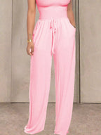 Strapless Smocked Wide-leg Jumpsuit (3)