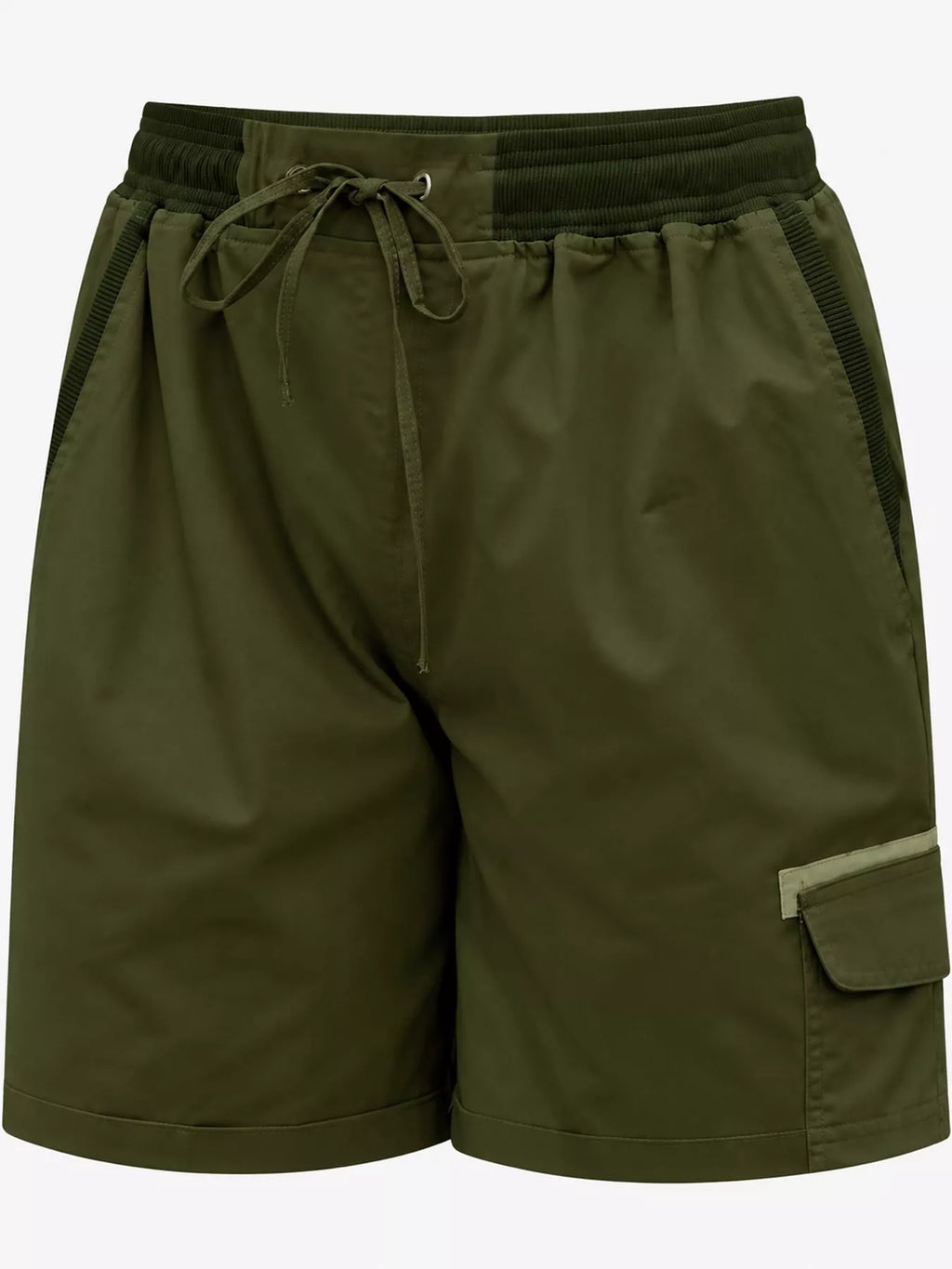 Full Size Drawstring Cargo Shorts Plus (43)