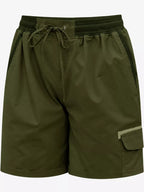 Full Size Drawstring Cargo Shorts Plus (43)