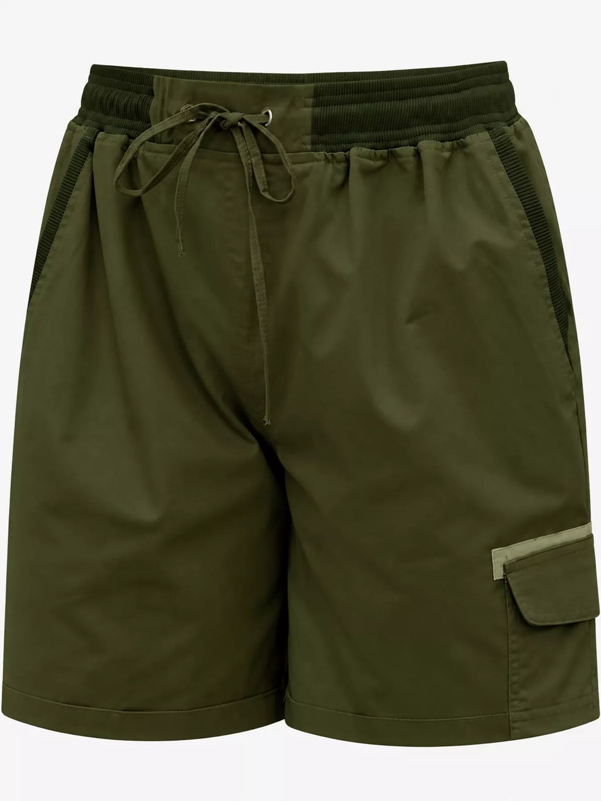 Full Size Drawstring Cargo Shorts Plus (43)