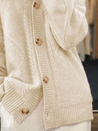 Full Size Textured Knit Button-down Cardigan Plus (3)