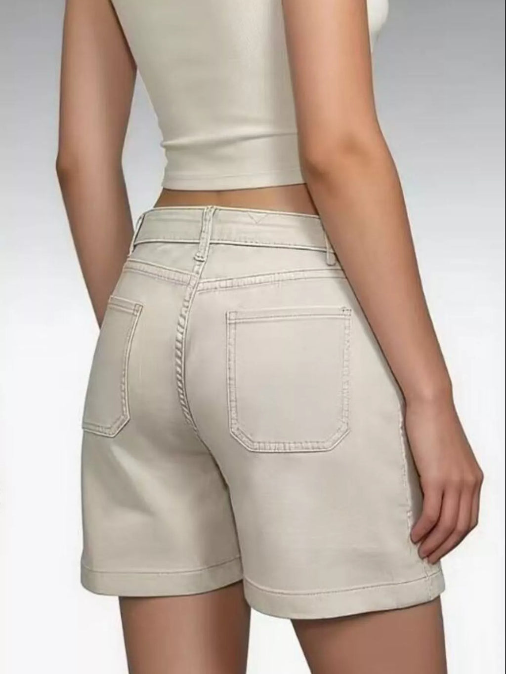 Pocketed Denim Shorts (14)