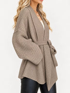 Full Size Belted Open-front Knit Cardigan Plus (2)