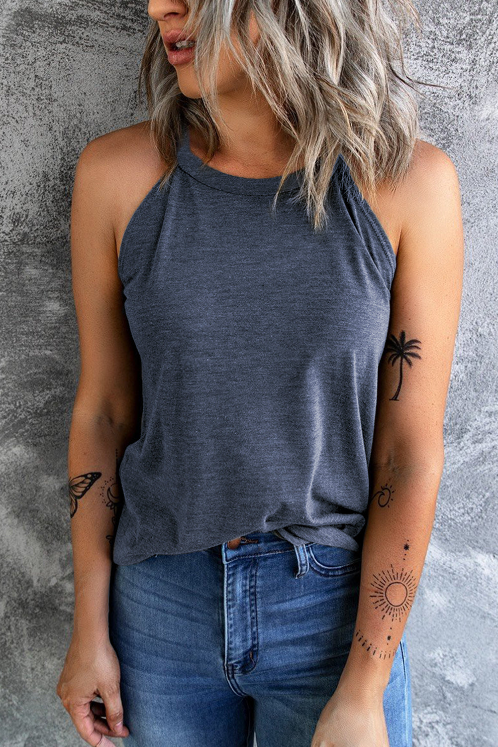 Curved Hem Grecian Tank Top (3)