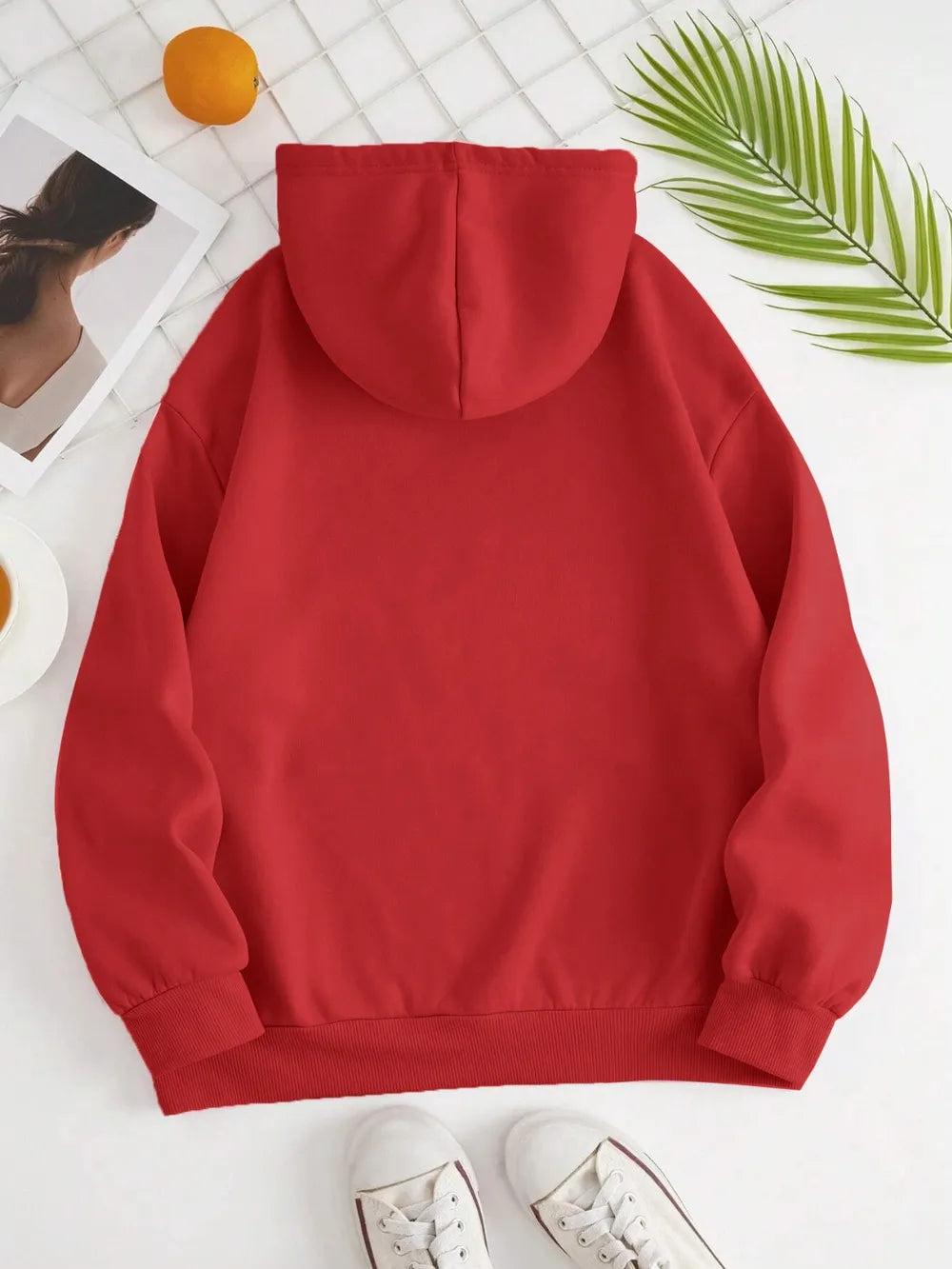 Drawstring Dropped Shoulder Hoodie (33)