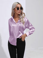 Collared Neck Buttoned Long Sleeve Shirt (14)