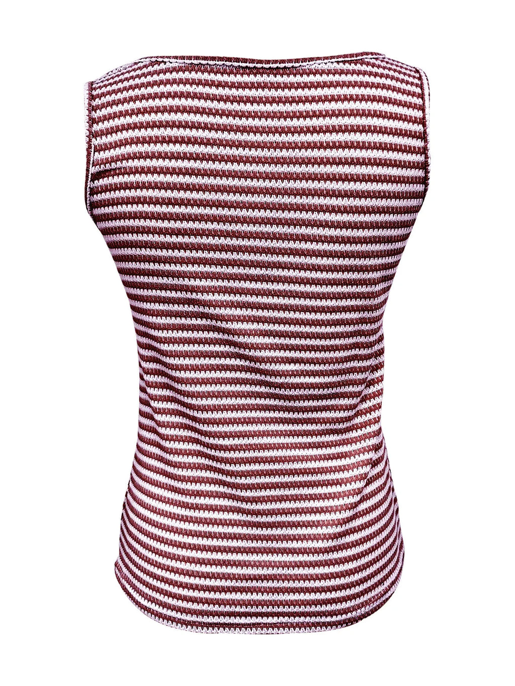 Striped Button Front Knit Tank Top (8)