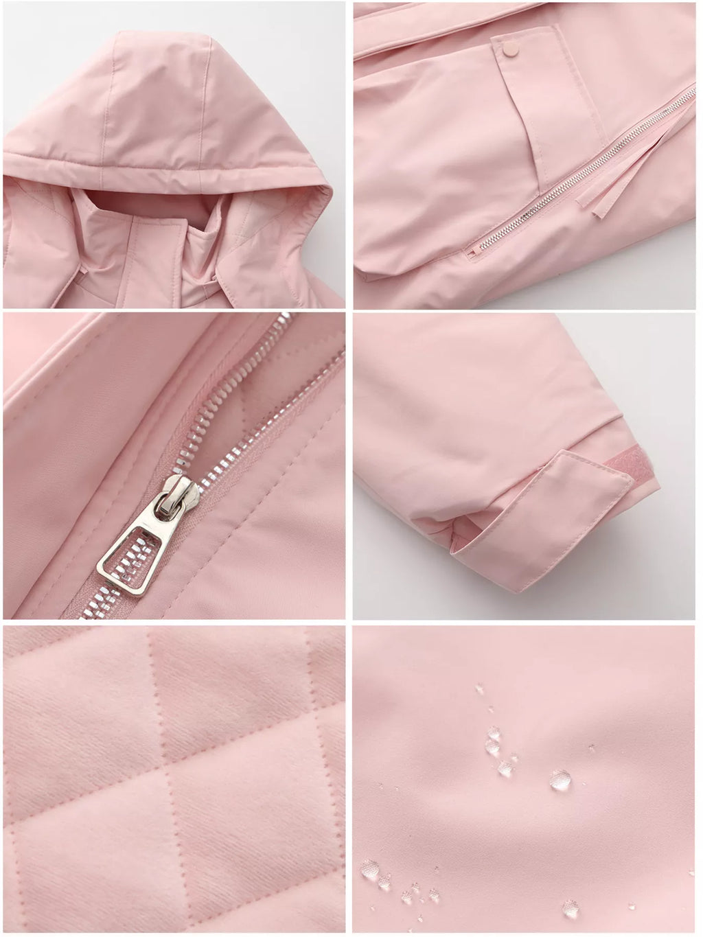 Full Size Zip Up Hooded Parka Outerwear Plus (30)