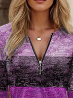 Quarter Zip Block Top (9)