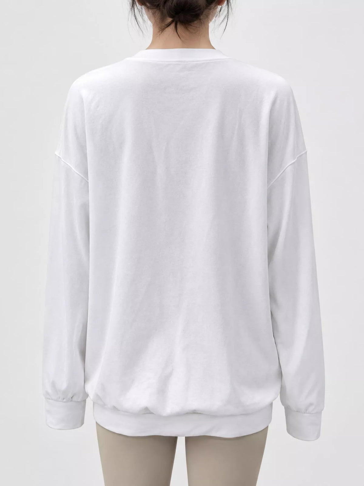 Full Size Crew Neck Drop Shoulder Sweatshirt Plus (2)