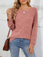Round Neck Long Sleeve T-shirt (27)
