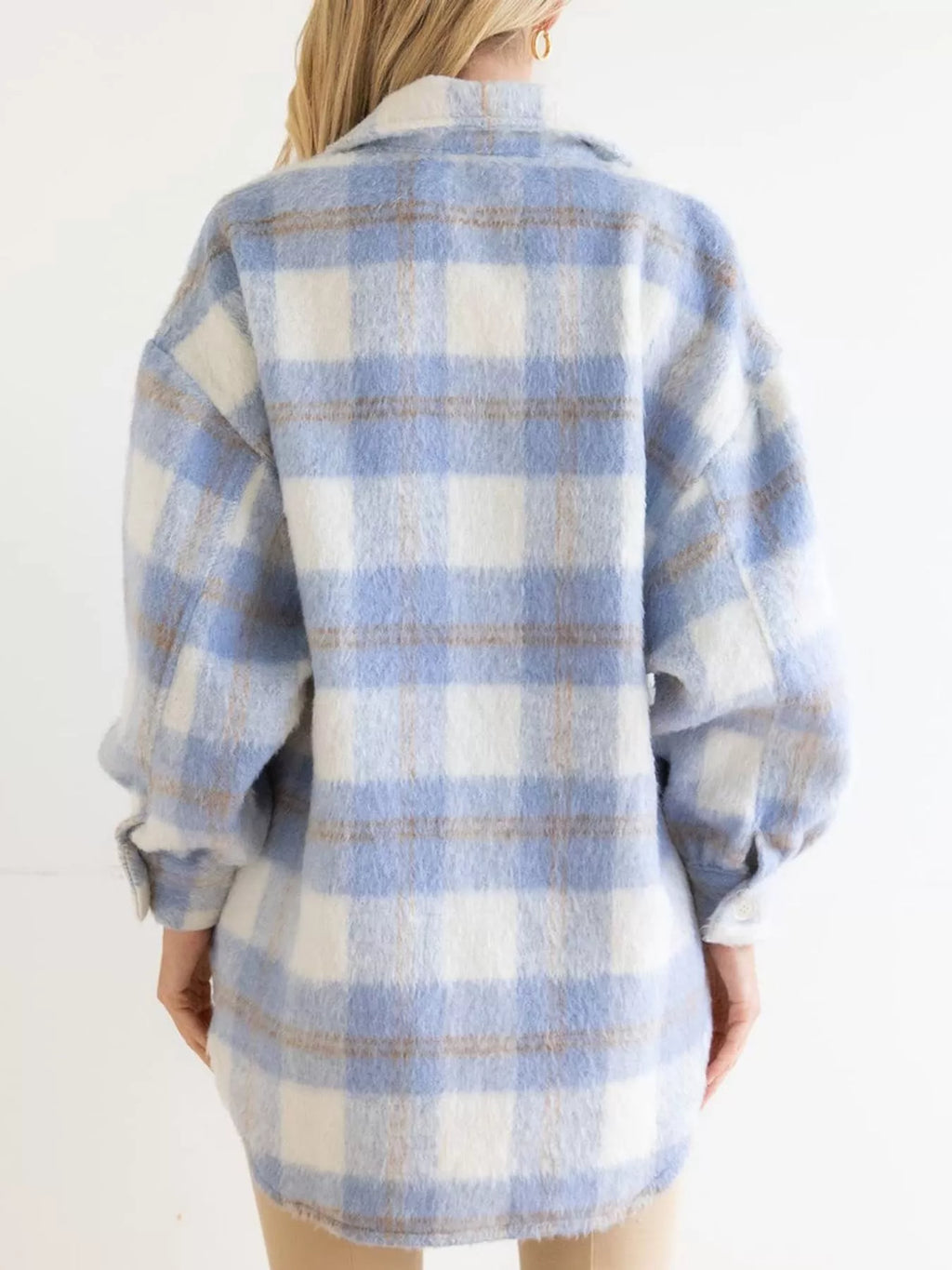 Plaid Button-down Jacket (6)