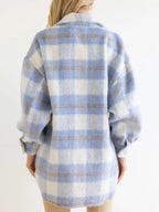 Plaid Button-down Jacket (6)