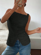 Textured Button-front Tank (16)